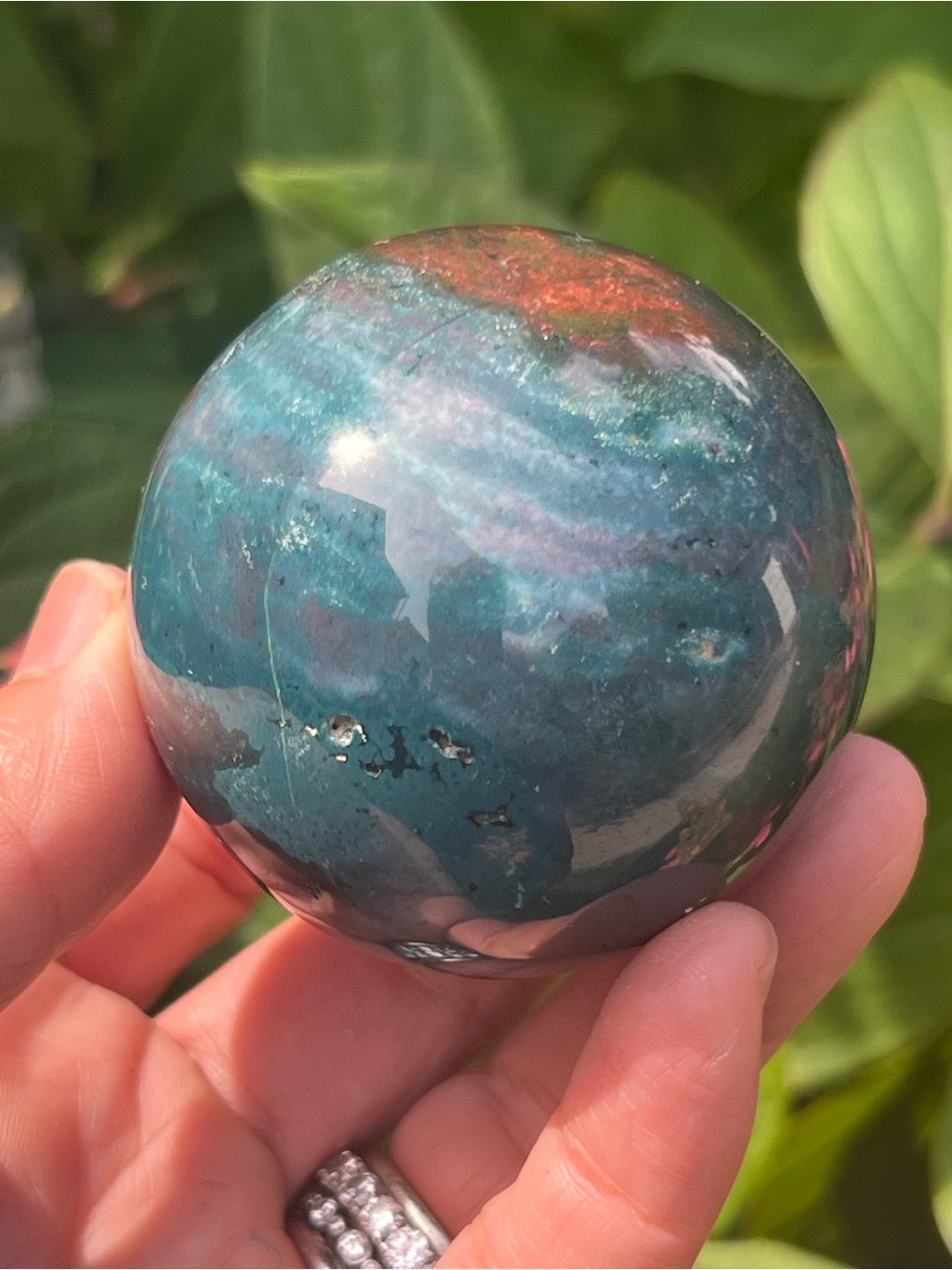 Ocean (17) Jasper sphere | crystal